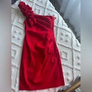 Adrianna Papell Side Ruffle cocktail dress size 5/6
